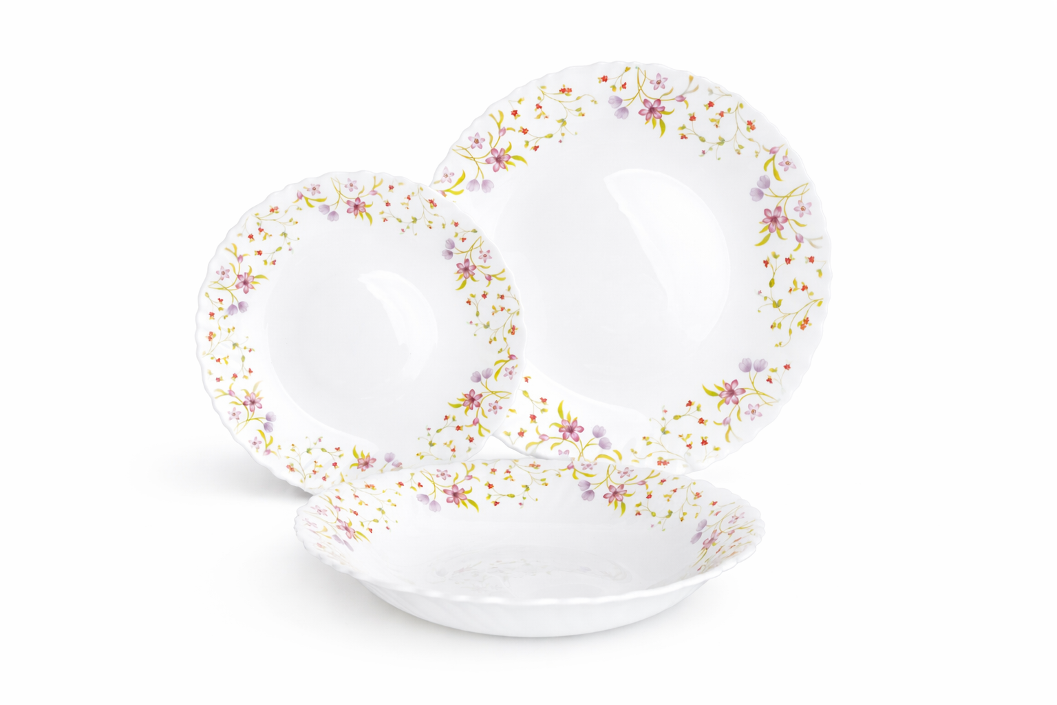 Set 18 vase din sticla opal, 19, 21.5 si 25 cm, Grunberg LH7052A (diverse modele si culori) Cod produs: LH7052A