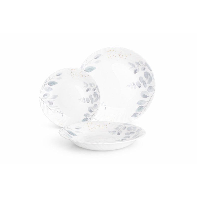 Set 18 vase din sticla opal, 19, 21.5 si 25 cm, Grunberg LH7052C (diverse modele si culori) Cod produs: LH7052C Nou