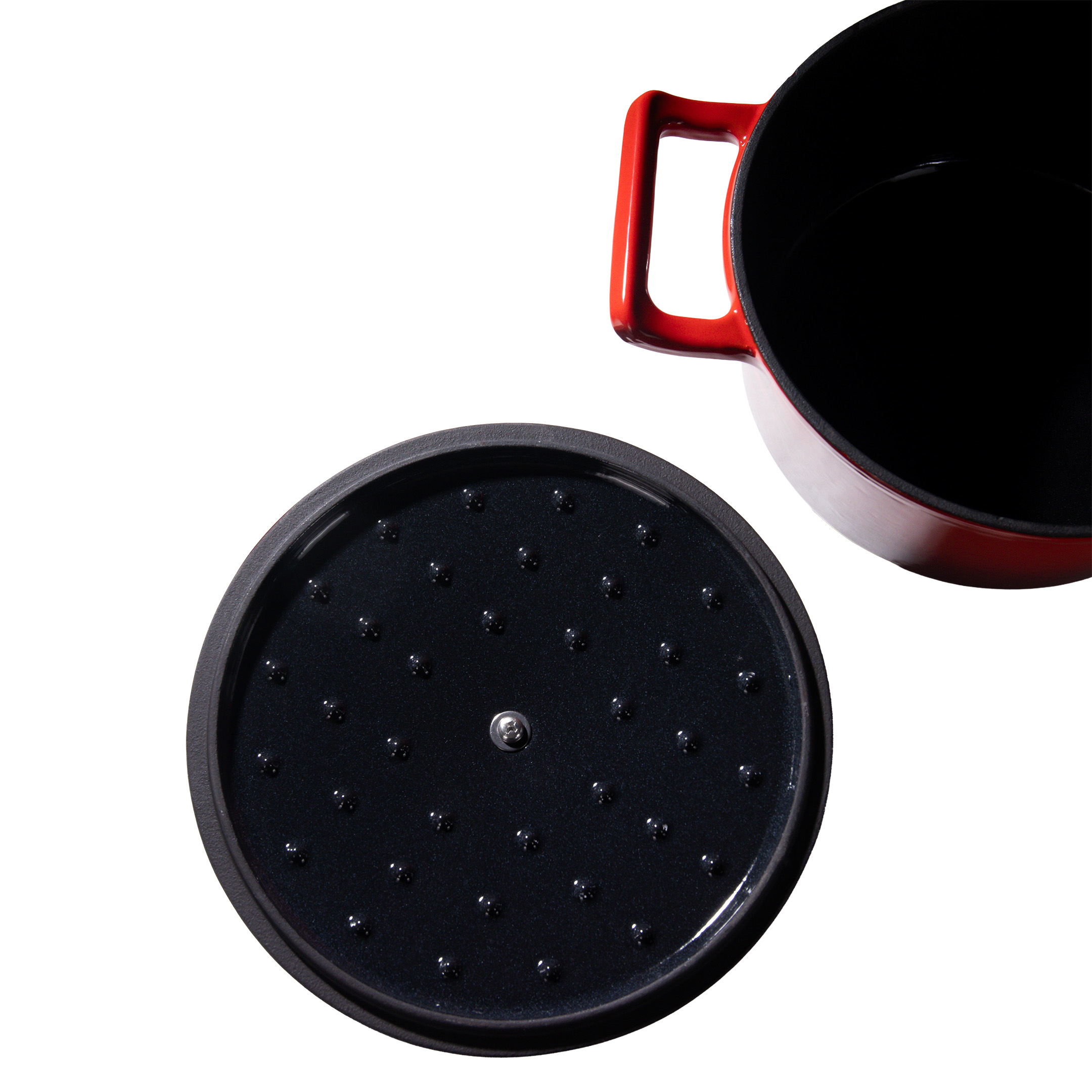 Cratita cu capac, din fonta emailata, 2.85 l, 22 cm, Grunberg GR8622 Cod produs: GR8622 thumbnail 4
