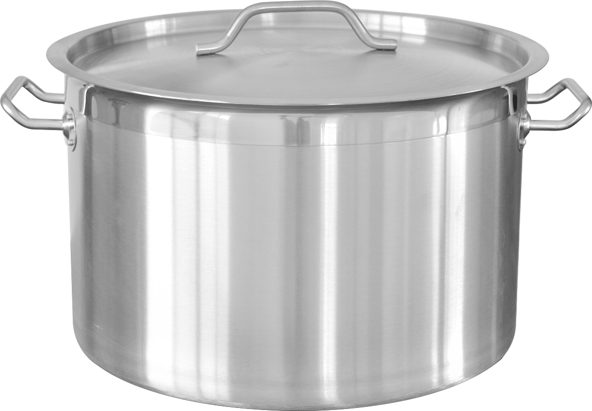 Cratita profesionala din inox, cu manere nituite, capac din inox, compatibila cu plita cu inductie, 23 l, Grunberg GR4723 Cod produs: GR4723