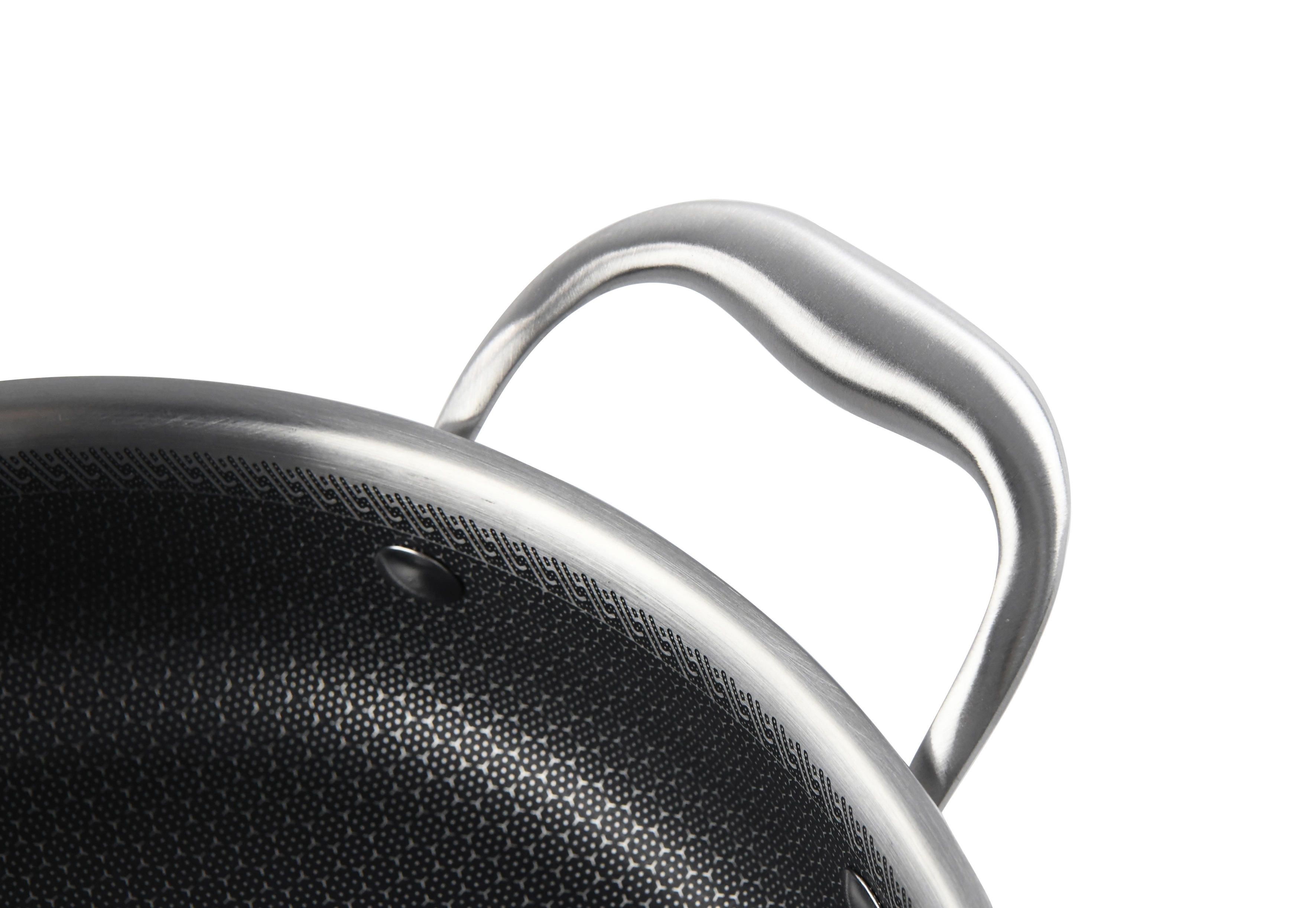 Cratita joasa, din inox, cu capac din sticla, invelis anti-aderent honeycomb, compatibila plita cu inductie, 26 cm, 3.00 l, Grunberg GR9626 thumbnail 4