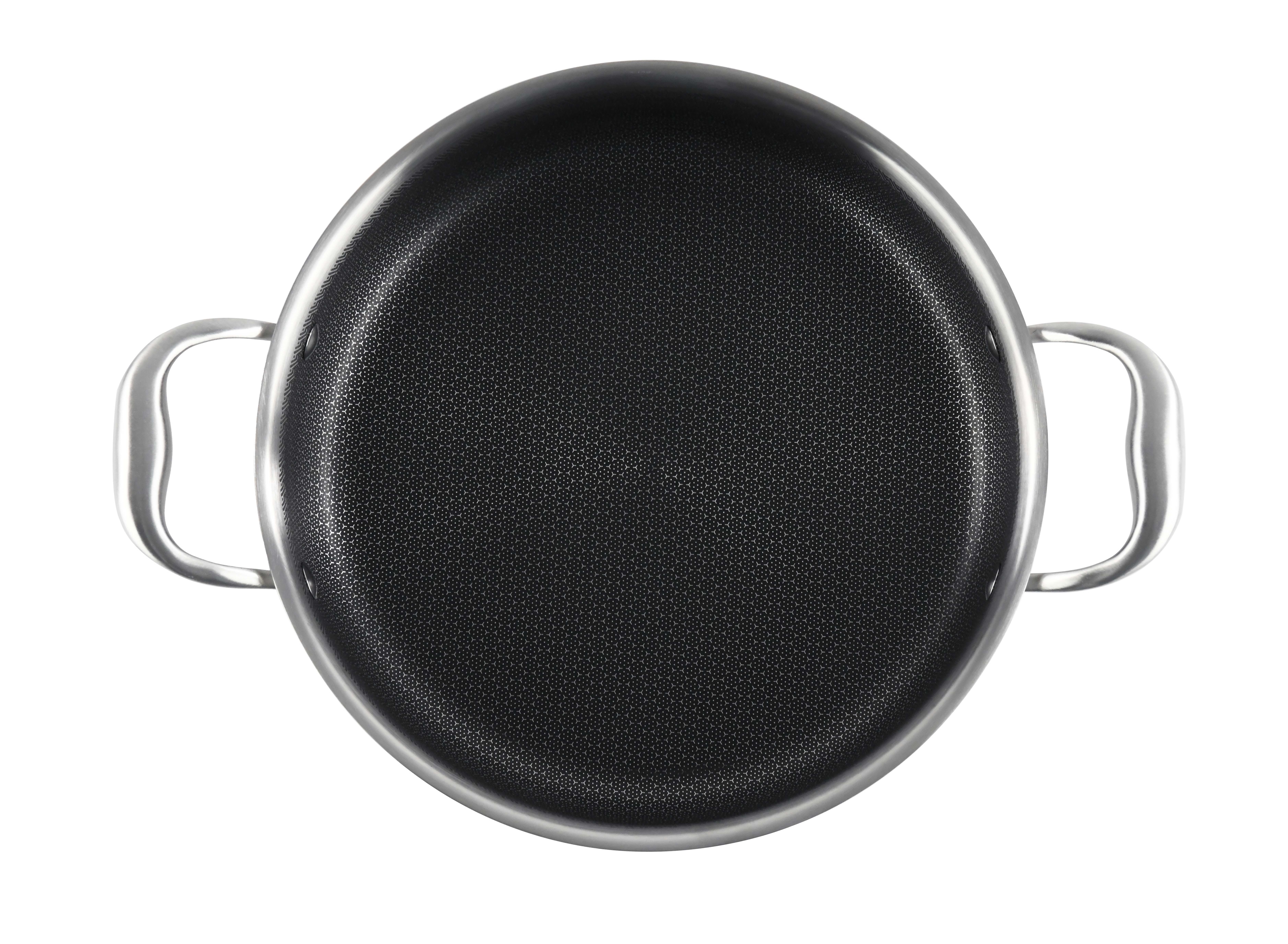 Cratita din inox, cu capac din sticla, invelis anti-aderent honeycomb, compatibila plita cu inductie, 24 cm, 4.30 l, Grunberg GR9924 Cod produs: GR9924 thumbnail 3